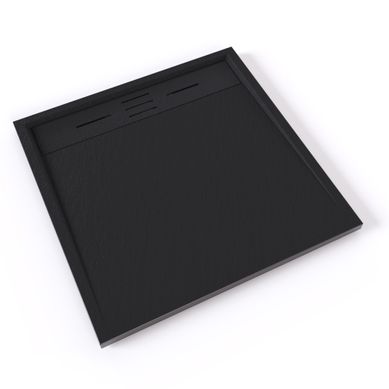 Receveur De Douche Hiemal 80 X 80 Cm Résine Noir Aspect Ardoise + Bonde Incluse Receveur De Douche Hiemal 80 X 80 Cm Résine Noir Aspect Ardoise + Bonde Incluse