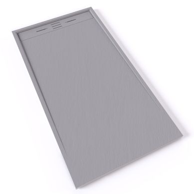 Receveur De Douche Hiemal 90 X 170 Cm Résine Gris Aspect Ardoise + Bonde Incluse Receveur De Douche Hiemal 90 X 170 Cm Résine Gris Aspect Ardoise + Bonde Incluse