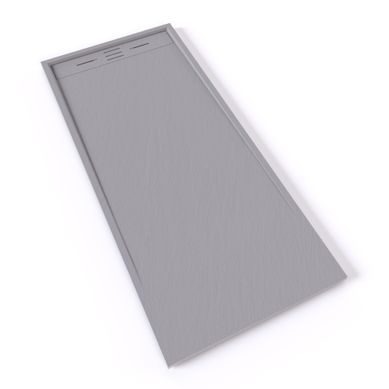 Receveur De Douche Hiemal 80 X 180 Cm Résine Gris Aspect Ardoise + Bonde Incluse Receveur De Douche Hiemal 80 X 180 Cm Résine Gris Aspect Ardoise + Bonde Incluse