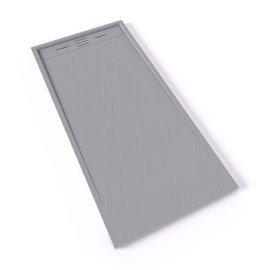 Receveur De Douche Hiemal 80 X 170 Cm Résine Gris Aspect Ardoise + Bonde Incluse Receveur De Douche Hiemal 80 X 170 Cm Résine Gris Aspect Ardoise + Bonde Incluse