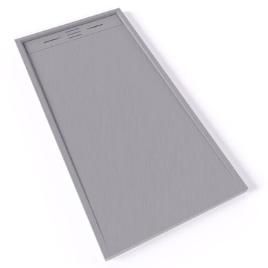 Receveur De Douche Hiemal 80 X 160 Cm Résine Gris Aspect Ardoise + Bonde Incluse Receveur De Douche Hiemal 80 X 160 Cm Résine Gris Aspect Ardoise + Bonde Incluse