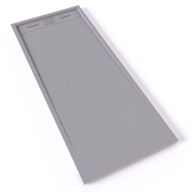 Receveur De Douche Hiemal 70 X 170 Cm Résine Gris Aspect Ardoise + Bonde Incluse Receveur De Douche Hiemal 70 X 170 Cm Résine Gris Aspect Ardoise + Bonde Incluse
