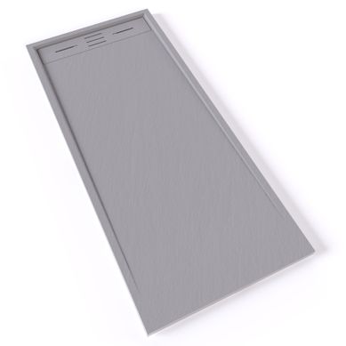 Receveur De Douche Hiemal 70 X 160 Cm Résine Gris Aspect Ardoise + Bonde Incluse Receveur De Douche Hiemal 70 X 160 Cm Résine Gris Aspect Ardoise + Bonde Incluse
