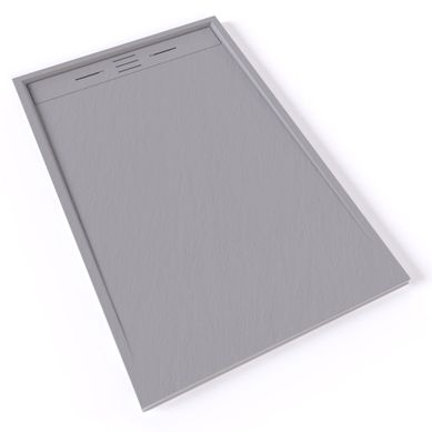 Receveur De Douche Hiemal 90 X 140 Cm Résine Gris Aspect Ardoise + Bonde Incluse Receveur De Douche Hiemal 90 X 140 Cm Résine Gris Aspect Ardoise + Bonde Incluse