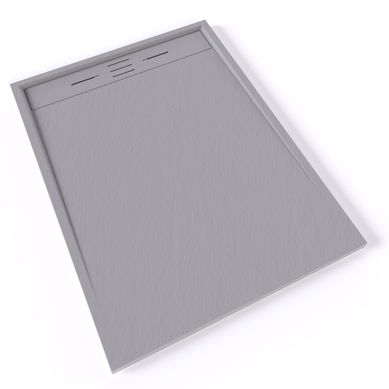 Receveur De Douche Hiemal 90 X 120 Cm Résine Gris Aspect Ardoise + Bonde Incluse Receveur De Douche Hiemal 90 X 120 Cm Résine Gris Aspect Ardoise + Bonde Incluse