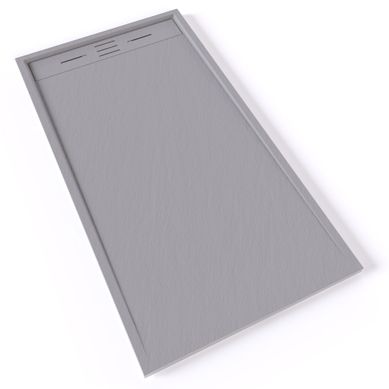Receveur De Douche Hiemal 80 X 150 Cm Résine Gris Aspect Ardoise + Bonde Incluse Receveur De Douche Hiemal 80 X 150 Cm Résine Gris Aspect Ardoise + Bonde Incluse