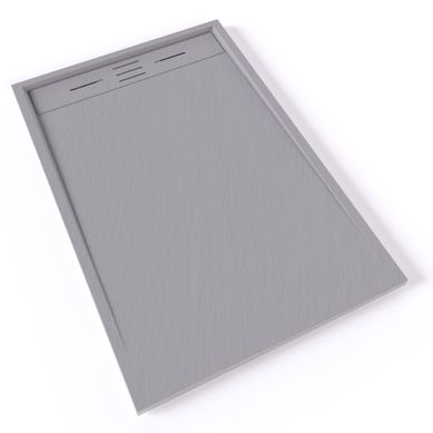 Receveur De Douche Hiemal 80 X 120 Cm Résine Gris Aspect Ardoise + Bonde Incluse Receveur De Douche Hiemal 80 X 120 Cm Résine Gris Aspect Ardoise + Bonde Incluse