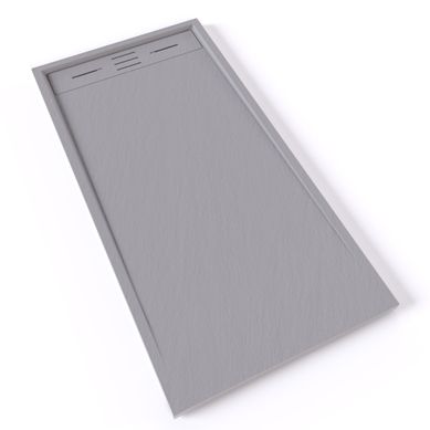 Receveur De Douche Hiemal 70 X 140 Cm Résine Gris Aspect Ardoise + Bonde Incluse Receveur De Douche Hiemal 70 X 140 Cm Résine Gris Aspect Ardoise + Bonde Incluse