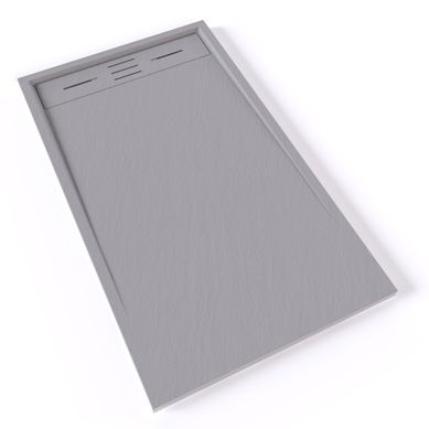Receveur De Douche Hiemal 70 X 120 Cm Résine Gris Aspect Ardoise + Bonde Incluse Receveur De Douche Hiemal 70 X 120 Cm Résine Gris Aspect Ardoise + Bonde Incluse