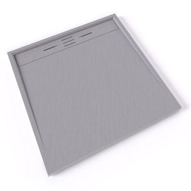 Receveur De Douche Hiemal 100 X 100 Cm Résine Gris Aspect Ardoise + Bonde Incluse Receveur De Douche Hiemal 100 X 100 Cm Résine Gris Aspect Ardoise + Bonde Incluse