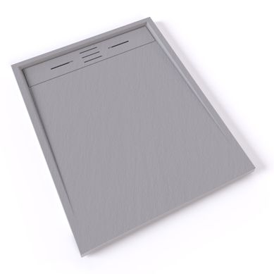 Receveur De Douche Hiemal 80 X 100 Cm Résine Gris Aspect Ardoise + Bonde Incluse Receveur De Douche Hiemal 80 X 100 Cm Résine Gris Aspect Ardoise + Bonde Incluse