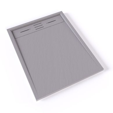 Receveur De Douche Hiemal 70 X 90 Cm Résine Gris Aspect Ardoise + Bonde Incluse Receveur De Douche Hiemal 70 X 90 Cm Résine Gris Aspect Ardoise + Bonde Incluse