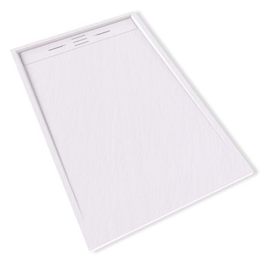 Receveur De Douche Hiemal 90 X 140 Cm Résine Blanc Aspect Ardoise + Bonde Incluse Receveur De Douche Hiemal 90 X 140 Cm Résine Blanc Aspect Ardoise + Bonde Incluse