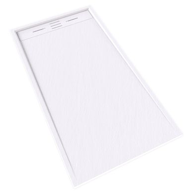 Receveur De Douche Hiemal 80 X 150 Cm Résine Blanc Aspect Ardoise + Bonde Incluse Receveur De Douche Hiemal 80 X 150 Cm Résine Blanc Aspect Ardoise + Bonde Incluse
