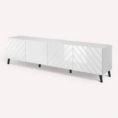 Chloe - Meuble TV - 4 Portes - 200 Cm Blanc Chloe - Meuble TV - 4 Portes - 200 Cm Blanc