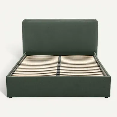 Goyave - Lit Coffre - 140x190 - En Tissu - Sommier Inclus Vert Goyave - Lit Coffre - 140x190 - En Tissu - Sommier Inclus Vert