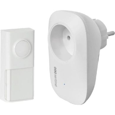 Ecobell 100 Plug - Carillon Enfichable Sans Pile, Bouton Ip55, 100 M, 25 Mélodies Ecobell 100 Plug - Carillon Enfichable Sans Pile, Bouton Ip55, 100 M, 25 Mélodies