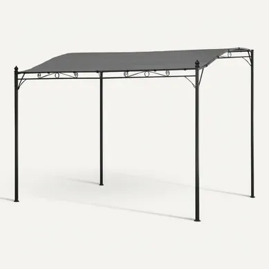 Pergola Murale 3 × 2,5m Nice Grise Pergola Murale 3 × 2,5m Nice Grise