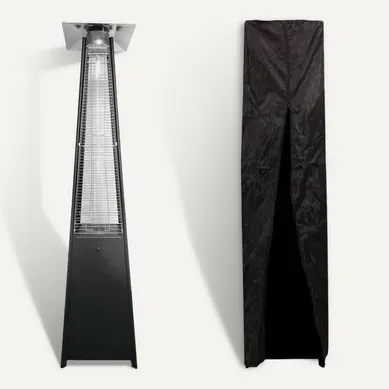 Parasol Chauffant Gaz Stockholm 13kw Acier Noir + Housse De Protection Parasol Chauffant Gaz Stockholm 13kw Acier Noir + Housse De Protection