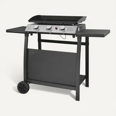 Plancha Au Gaz Séville - 3 Brûleurs 7,5kw + Chariot Plancha Au Gaz Séville - 3 Brûleurs 7,5kw + Chariot