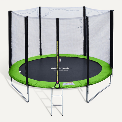 Trampoline 180cm Réversible Vert / Bleu Cairns + échelle, Bâche Et Kit D'ancrage Trampoline 180cm Réversible Vert / Bleu Cairns + échelle, Bâche Et Kit D'ancrage