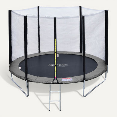 Trampoline 180cm Réversible Gris / Rose Cairns + échelle, Bâche Et Kit D'ancrage Trampoline 180cm Réversible Gris / Rose Cairns + échelle, Bâche Et Kit D'ancrage