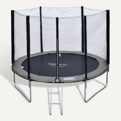 Trampoline 305cm Réversible Gris/rose Adelaïde + échelle, Bâche Et Kit D'ancrage Trampoline 305cm Réversible Gris/rose Adelaïde + échelle, Bâche Et Kit D'ancrage