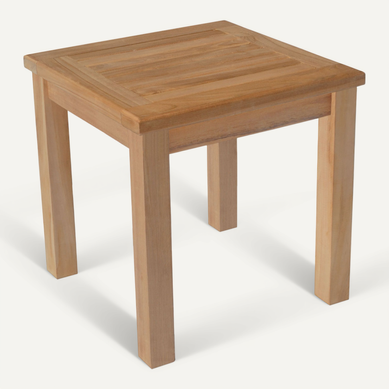 Table D'appoint Carrée En Teck Massif 45cm Java Table D'appoint Carrée En Teck Massif 45cm Java
