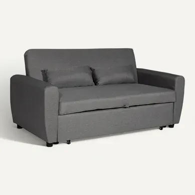 Canapé Convertible Matt 2 Places Gris Canapé Convertible Matt 2 Places Gris