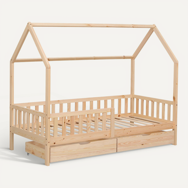 Lit Cabane Pour Enfant 190x90cm En Bois Avec Tiroirs Marceau Lit Cabane Pour Enfant 190x90cm En Bois Avec Tiroirs Marceau