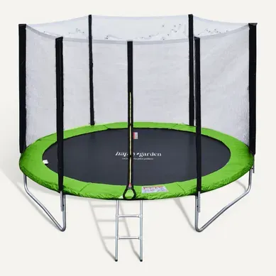 Trampoline 245cm Réversible Vert/bleu Canberra + échelle, Bâche Et Kit D'ancrage Trampoline 245cm Réversible Vert/bleu Canberra + échelle, Bâche Et Kit D'ancrage