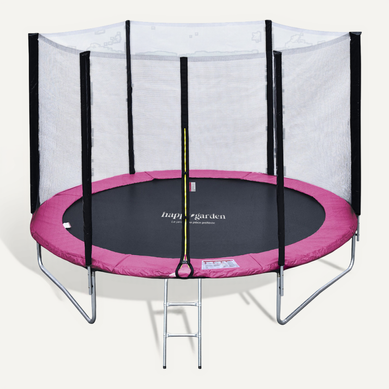Trampoline 245cm Réversible Rose/gris Canberra + échelle, Bâche Et Kit D'ancrage Trampoline 245cm Réversible Rose/gris Canberra + échelle, Bâche Et Kit D'ancrage