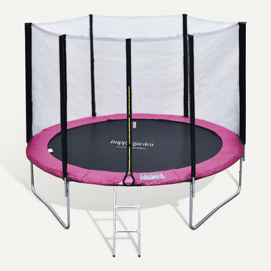 Trampoline 305cm Réversible Rose/gris Adelaïde + échelle, Bâche Et Kit D'ancrage Trampoline 305cm Réversible Rose/gris Adelaïde + échelle, Bâche Et Kit D'ancrage