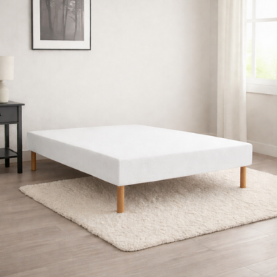 Sommier Essenzia Tradition Graphic 19cm Blanc 120x190 Lattes