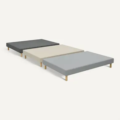 Sommier Essenzia Tradition Graphic 19cm Couleur 140x200 Gris Clair Lattes Sommier Essenzia Tradition Graphic 19cm Couleur 140x200 Gris Clair Lattes