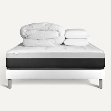 Ensemble Vital Form 160 X 200 Cm Sommier Kit Blanc - Ressorts Ensachés Et Mémoire De Forme Ensemble Vital Form 160 X 200 Cm Sommier Kit Blanc - Ressorts Ensachés Et Mémoire De Forme