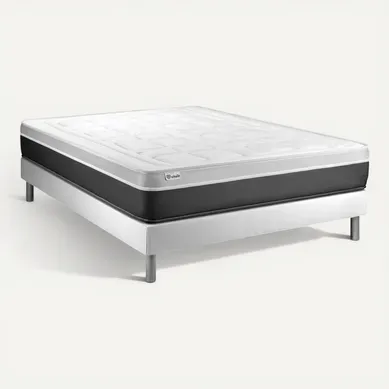 Ensemble Matelas Mousse Polyuréthane À Mémoire De Forme 180x200 Vital Soft Ep:24 Cm - Sommier Kit Bl Ensemble Matelas Mousse Polyuréthane À Mémoire De Forme 180x200 Vital Soft Ep:24 Cm - Sommier Kit Bl