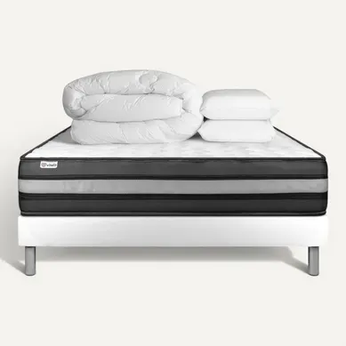 Ensemble Vitalpower Zen 180 X 200 Cm Sommier Kit Blanc - Mousse Polyuréthane À Mémoire De Forme Ensemble Vitalpower Zen 180 X 200 Cm Sommier Kit Blanc - Mousse Polyuréthane À Mémoire De Forme