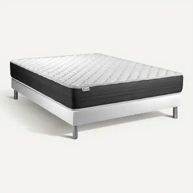 Ensemble Matelas Mousse Polyuréthane À Mémoire De Forme 200x200 Vitalmemo One Ep:24 Cm - Sommier Kit Ensemble Matelas Mousse Polyuréthane À Mémoire De Forme 200x200 Vitalmemo One Ep:24 Cm - Sommier Kit