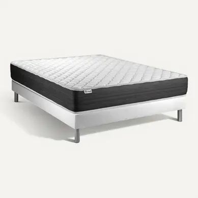 Ensemble Matelas Mousse Polyuréthane À Mémoire De Forme 180x200 Vitalmemo One Ep:24 Cm - Sommier Kit Ensemble Matelas Mousse Polyuréthane À Mémoire De Forme 180x200 Vitalmemo One Ep:24 Cm - Sommier Kit