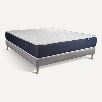 Ensemble Matelas Ressorts Ensachés Et Mémoire De Forme 180x200 Actiflex Sleep Ep:22 Cm - Sommier Kit Ensemble Matelas Ressorts Ensachés Et Mémoire De Forme 180x200 Actiflex Sleep Ep:22 Cm - Sommier Kit