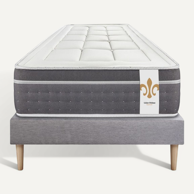 Ensemble Matelas Ressorts Ensachés Et Mémoire De Forme 90x190 Trente Ep:30cm - Sommier Gris
