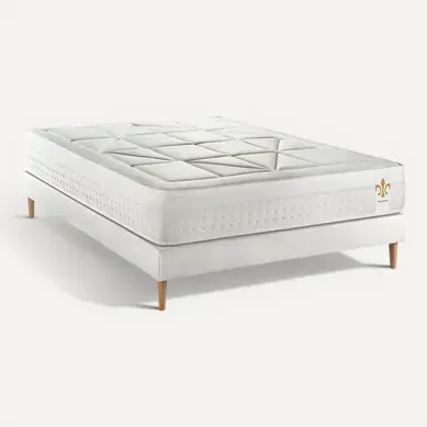 Ensemble Matelas Ressorts Ensachés Et Mémoire De Forme 200x200 Vingt-huit Ep:28 Cm - Sommier Kit Bla Ensemble Matelas Ressorts Ensachés Et Mémoire De Forme 200x200 Vingt-huit Ep:28 Cm - Sommier Kit Bla