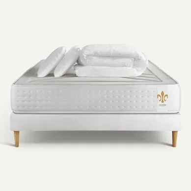 Ensemble Vingt-quatre 180 X 200 Cm Sommier Kit Blanc - Ressorts Ensachés Et Mémoire De Forme Ensemble Vingt-quatre 180 X 200 Cm Sommier Kit Blanc - Ressorts Ensachés Et Mémoire De Forme