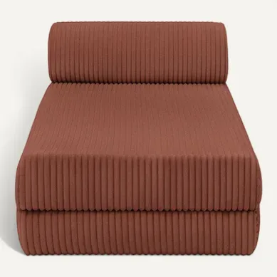 Méridienne Modulable Et Convertible - Velours Côtelé XL - Terracotta Méridienne Modulable Et Convertible - Velours Côtelé XL - Terracotta
