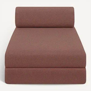 Méridienne Modulable Et Convertible - Tissu Lisse - Terracotta Méridienne Modulable Et Convertible - Tissu Lisse - Terracotta
