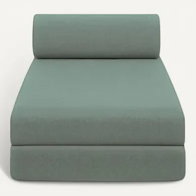 Méridienne Modulable Et Convertible - Tissu Lisse - Bleu Vert Méridienne Modulable Et Convertible - Tissu Lisse - Bleu Vert