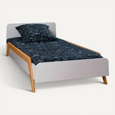 Pack Lit Enfant évolutif Avec Barrières Et Matelas 90x190 Cm Dixia Blanc Et Bois Pack Lit Enfant évolutif Avec Barrières Et Matelas 90x190 Cm Dixia Blanc Et Bois