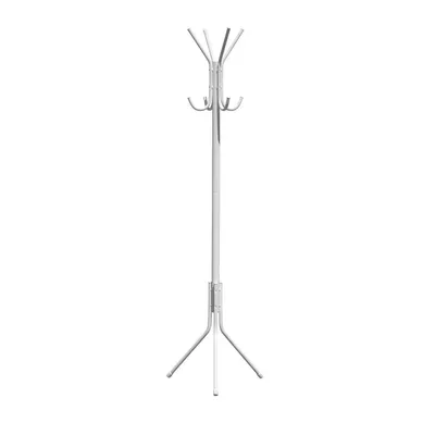 Porte-manteaux Sur Pieds 8 Crochets En Métal Blanc 62 X 62 X 178 Cm