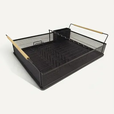 Egouttoir Vaisselle En Métal Noir 53,5 X 38 X 15 Cm Egouttoir Vaisselle En Métal Noir 53,5 X 38 X 15 Cm
